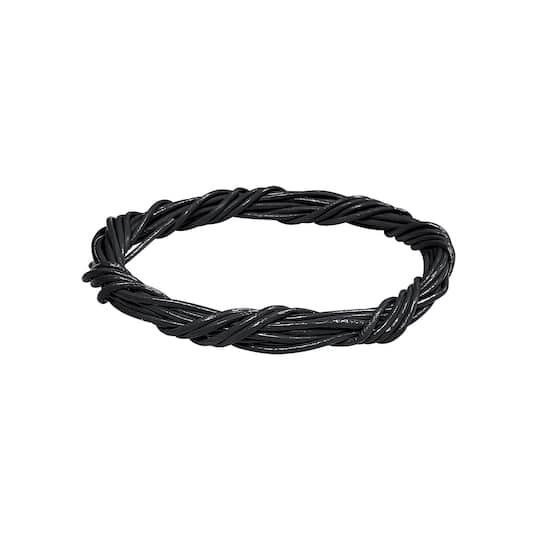 2mm Black Round Leather Cord by Bead Landing&#x2122;, 25yd.